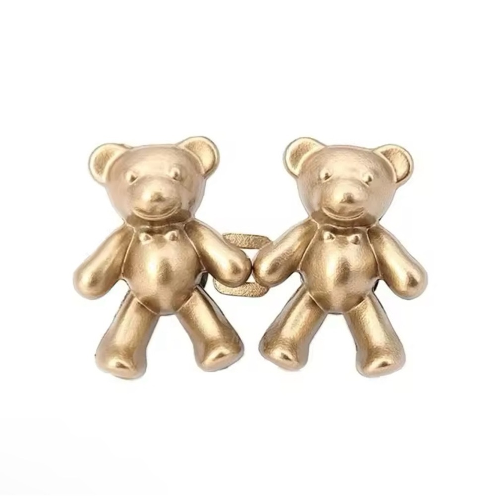 2Pcs Bear Shaped Adjustable Jean Button Waist Buckle Snap Pants  Extender